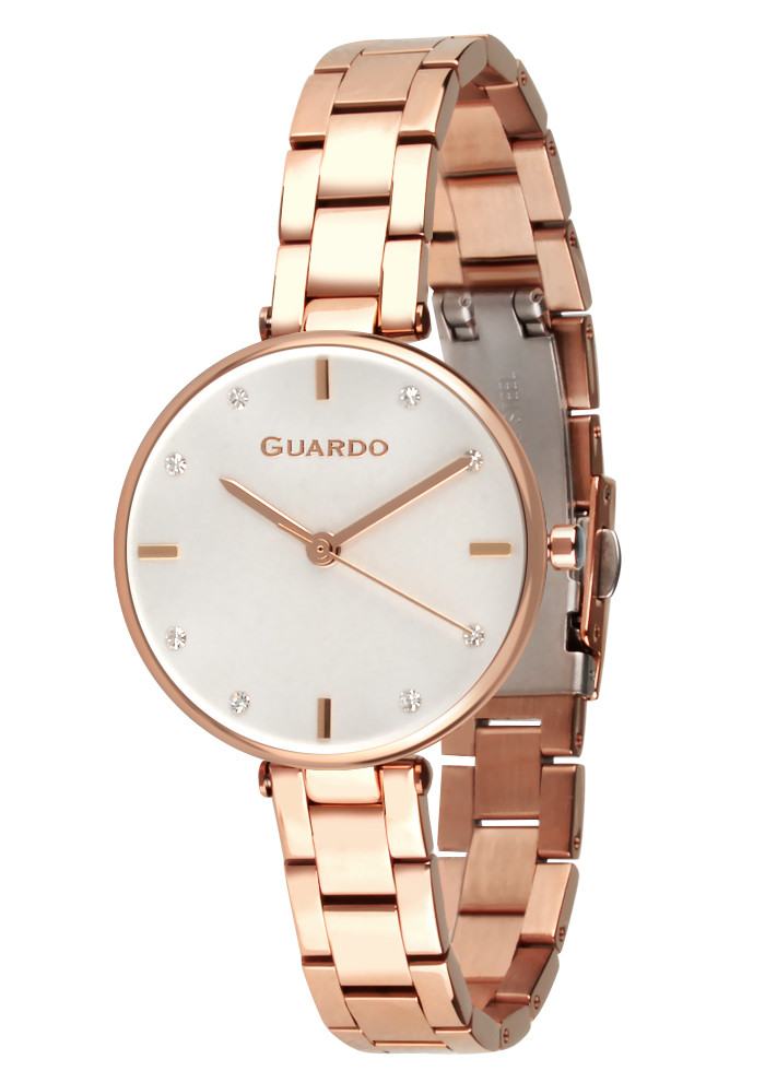

Часы женские Guardo 012506-6 розовое золото