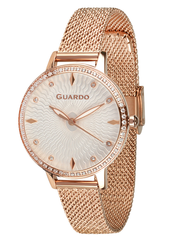 

Часы женские Guardo B01340(2)-5 розовое золото