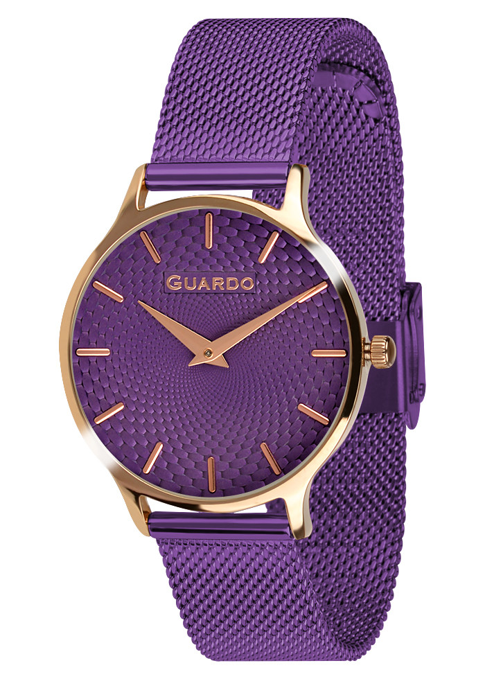 

Часы женские Guardo 012516-5 розовое золото