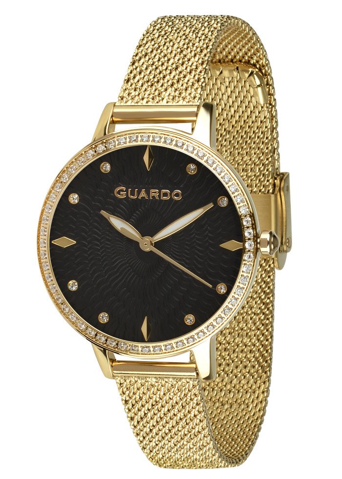 

Часы женские Guardo B01340(2)-3 золото