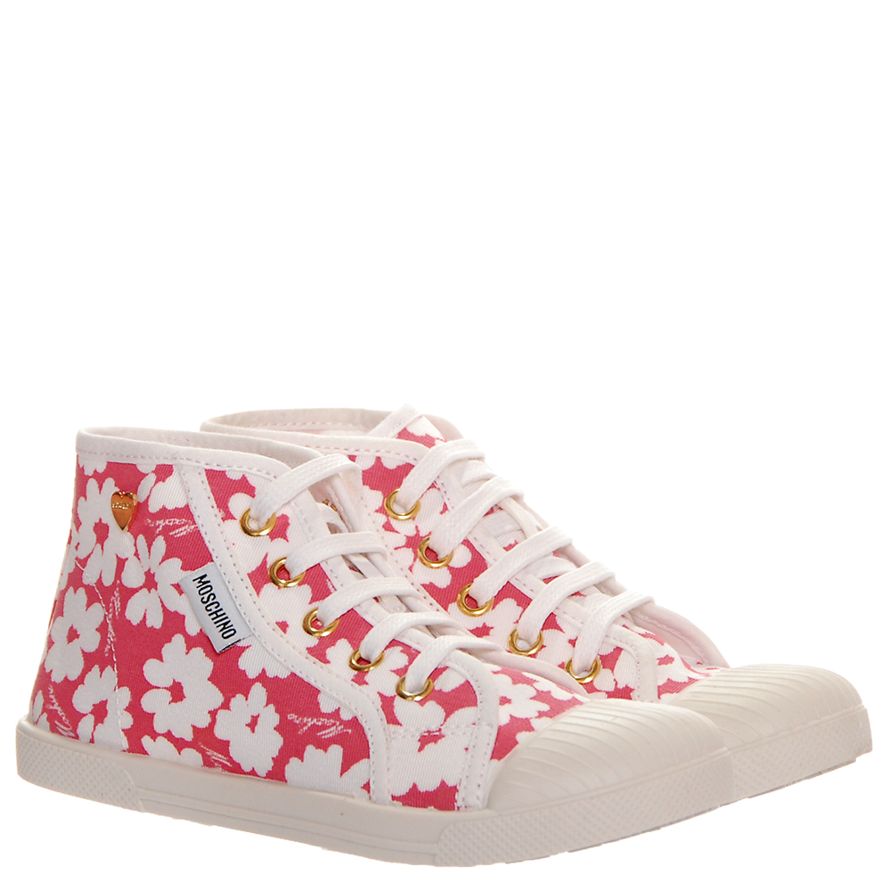 

Кеды Moschino 25312 розовые с белым 28 розовый