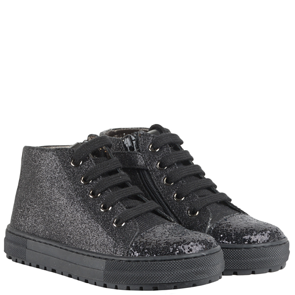 

Кроссовки Naturino 4900 glitter nero 30 черный