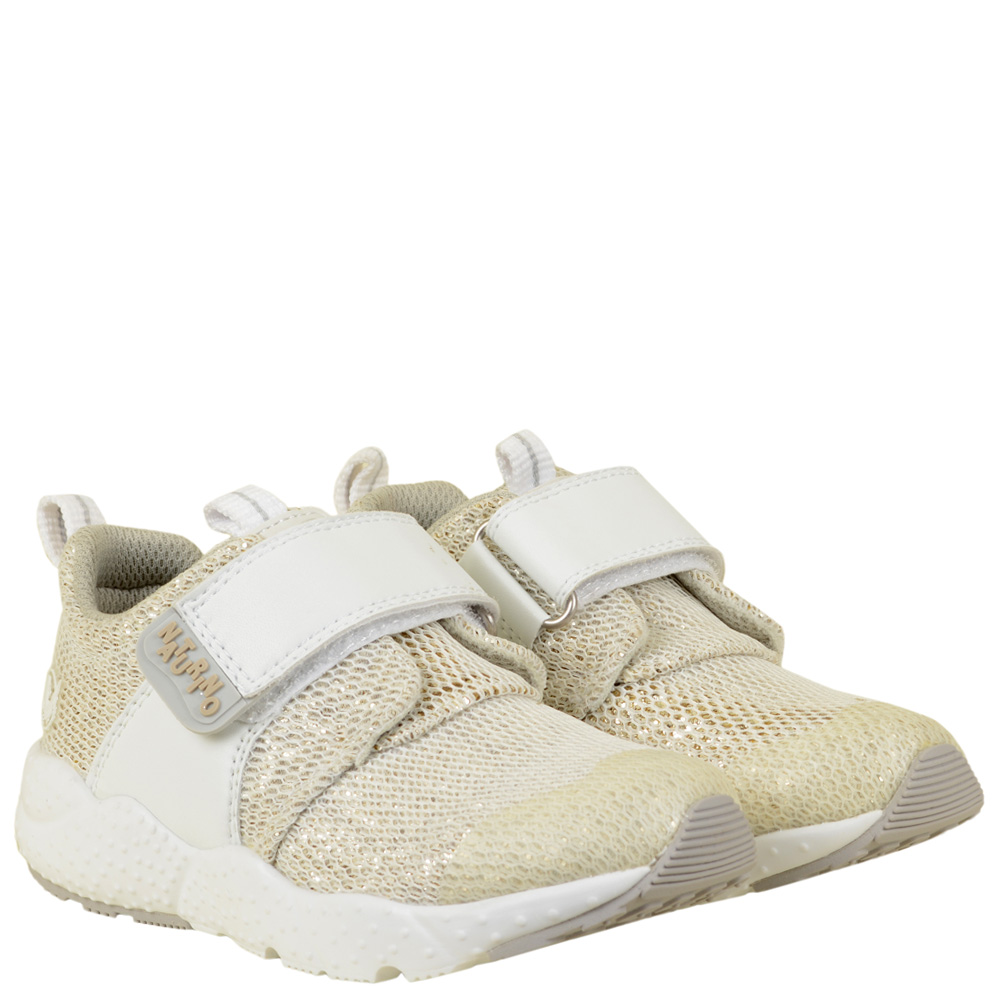 

Кроссовки Naturino Sport 555 bianco-oro 27 бежевый