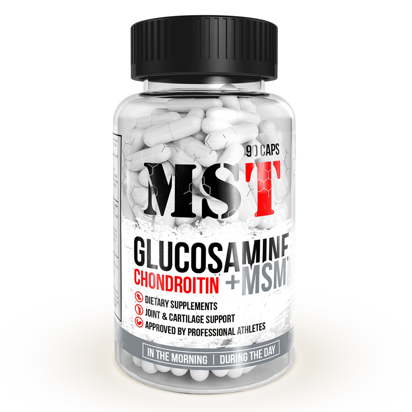 

Хондропротектор MST Nutrition Glucosamin + Chondroitine + MSM + D3 90 капсул