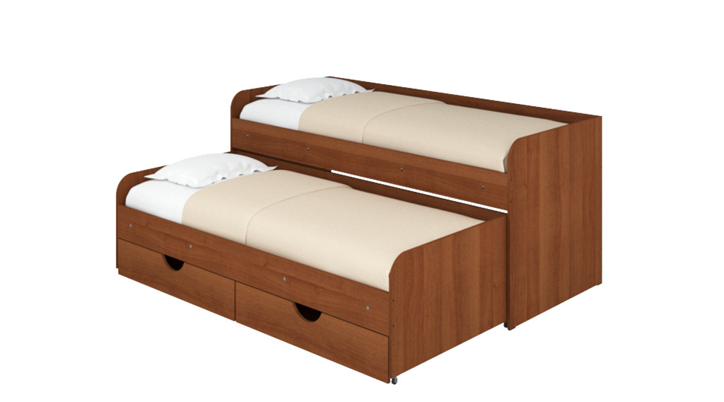 

Кровать двухместная выдвижная Соня-5 Пехотин Лесной орех