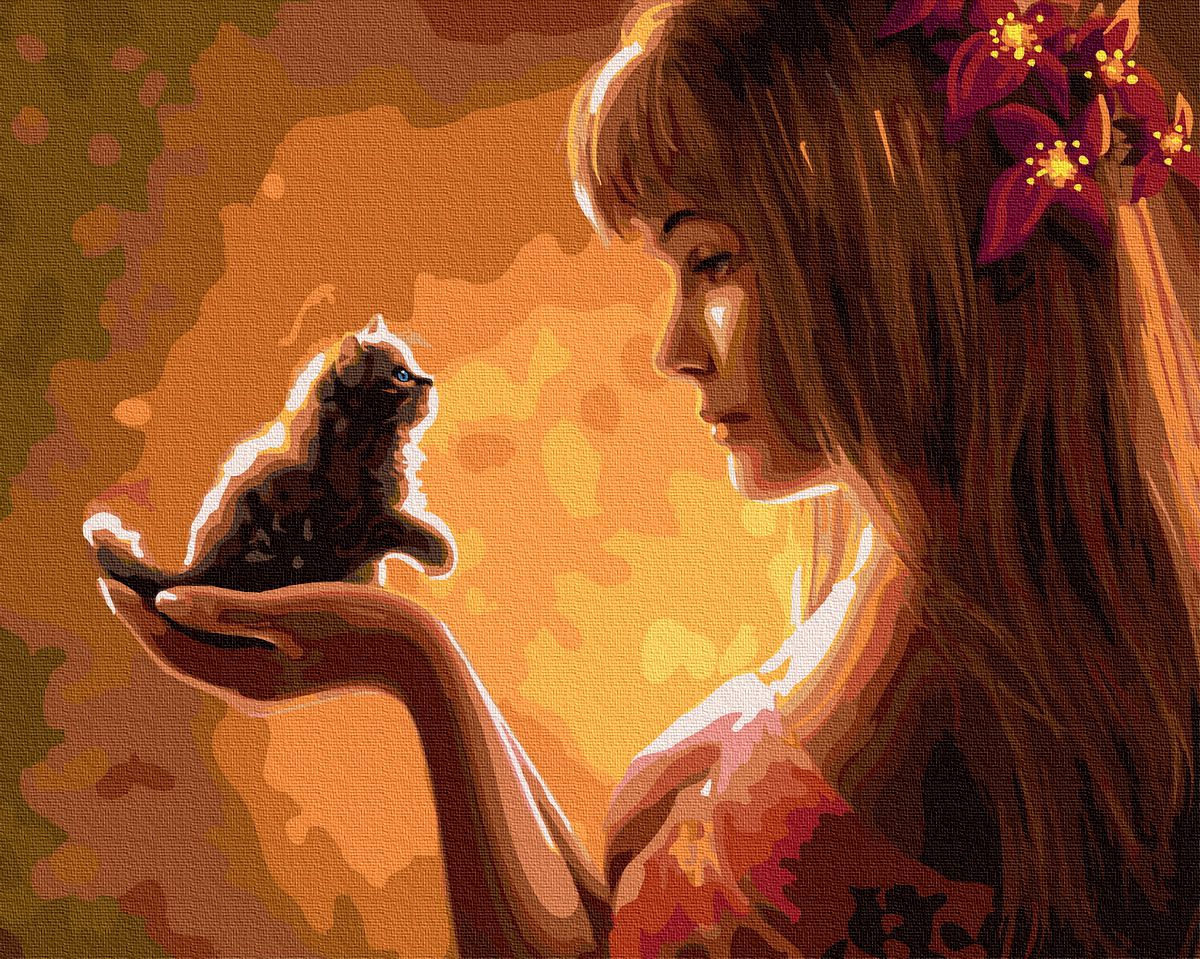 

Картина по номерам Нежное создание 40*50 BRM35210 Rainbow Art
