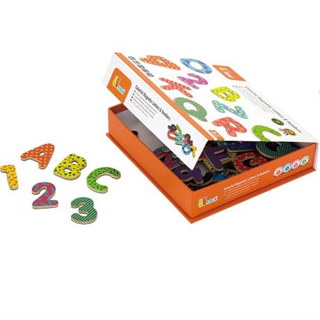 

Набор магнитных букв и цифр Viga Toys "Буквы и цифры"
