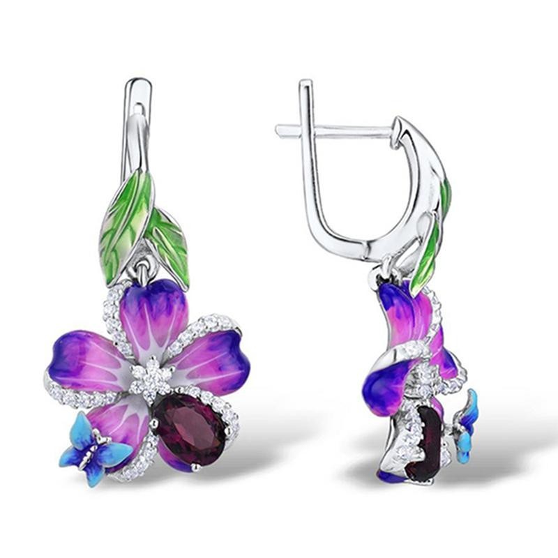 

Сережки PURPLE BUTTERFLY 0020