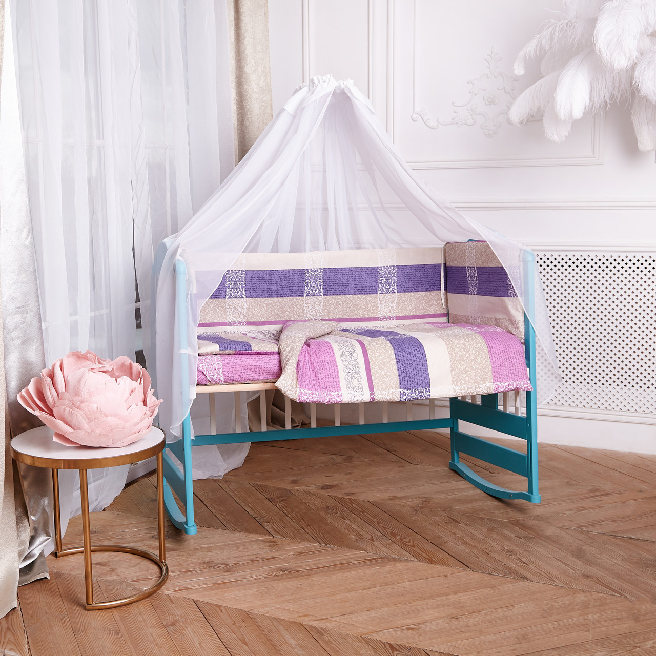 

Комплект постельного белья для новорождённых Добрый Сон "Eco Soft" 1-05 Фиолетовый