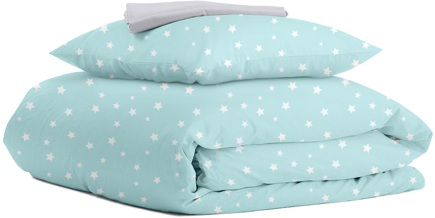 

Комплект постельного белья Cosas Starfall Mint Grey 110х140