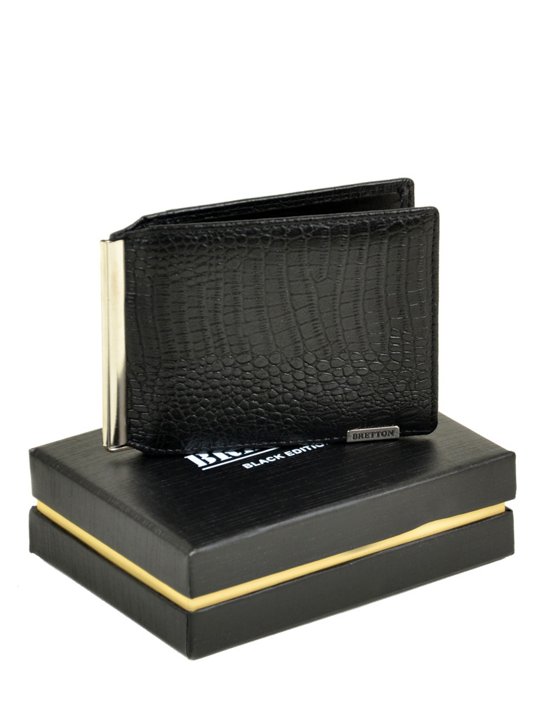 

Мужской кожаный кошелек BRETTON 30516 black
