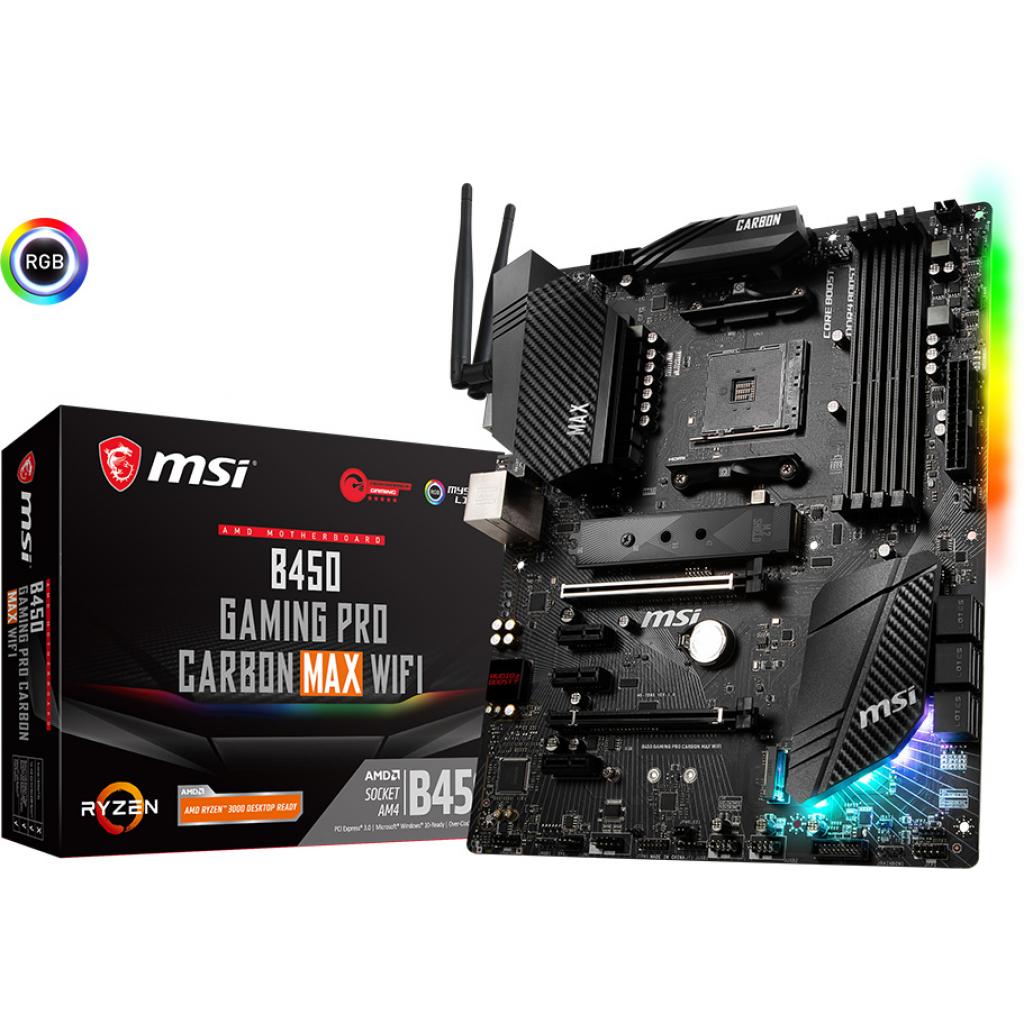 

Материнская плата MSI B450 GAMING PRO CARBON MAX WIFI