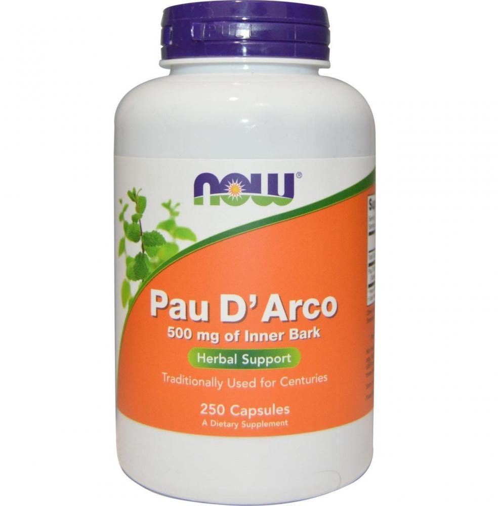 

Антипаразитарные NOW Foods Pau D'Arco 500 mg 250 caps