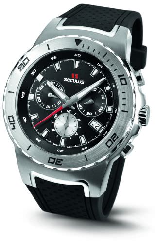 

Мужские наручные часы Seculus 4488.2.503 black, ss tr-silver, silicon black