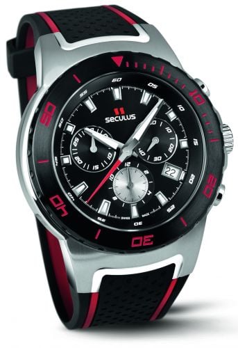 

Мужские наручные часы Seculus 4488.2.503 black, ss tr-ipb red, silicon black red