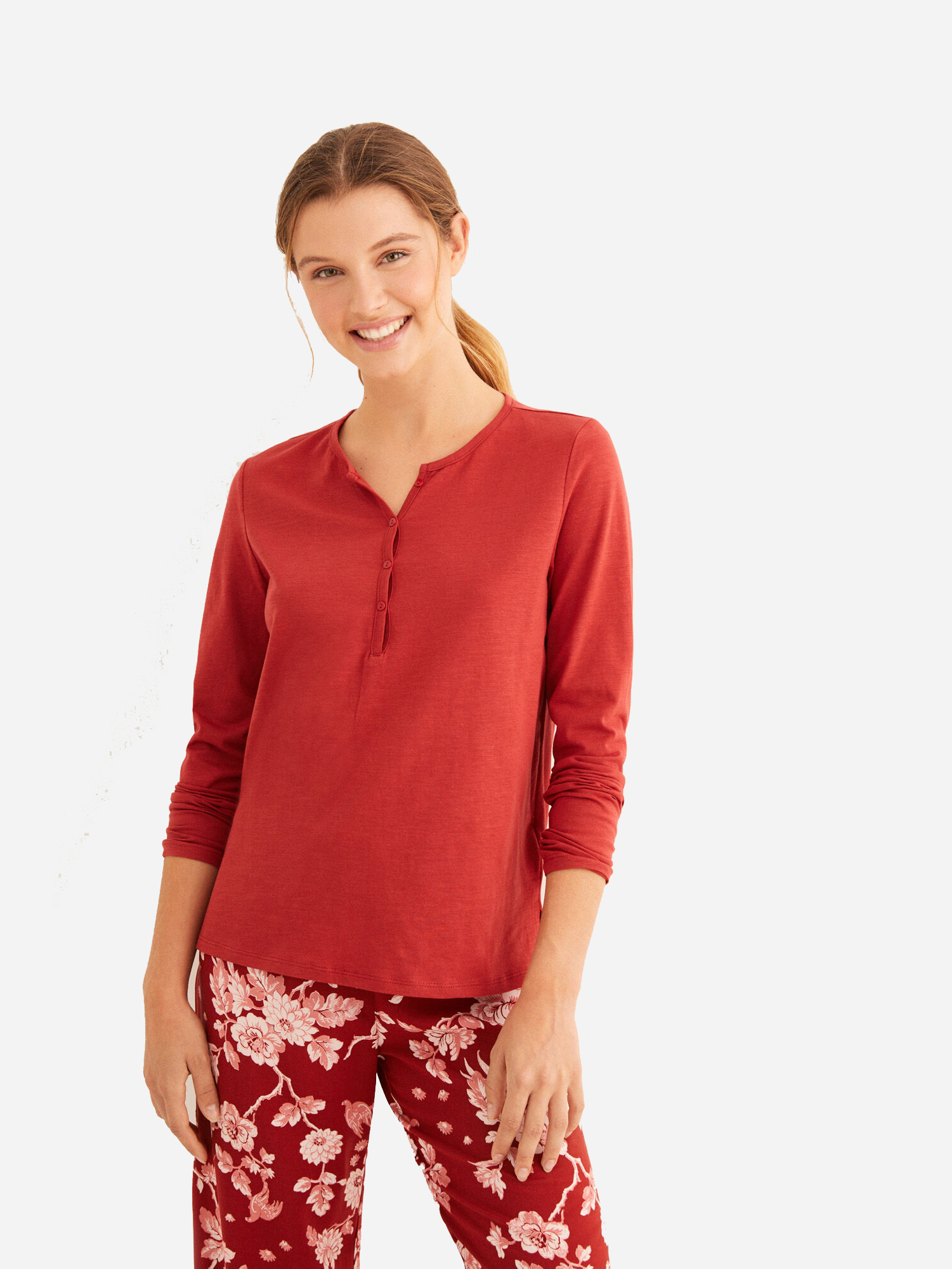 

Пижамный лонгслив Women'Secret 3278239-65 XS Красный