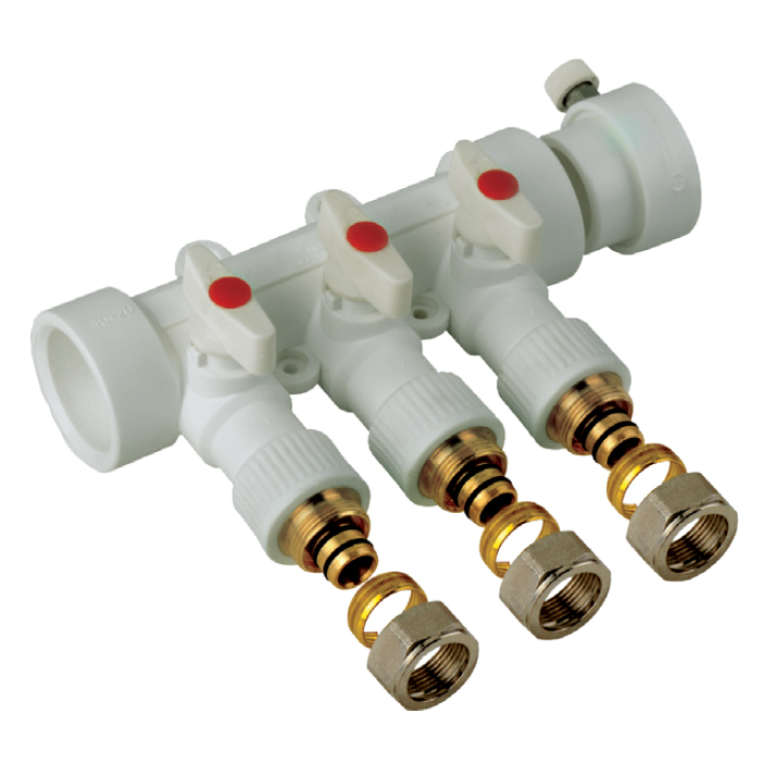 

Коллектор распределительный 4-way с фитингом (40x20) (K0192.PRO) KP2557