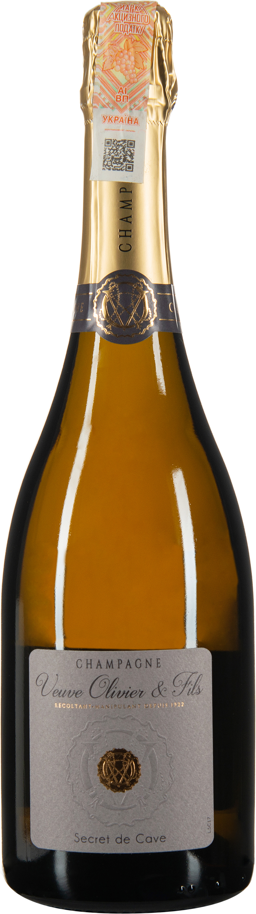 Акція на Шампанское Champagne Veuve Olivier & Fils - Secret De Cave - Brut белое сухое 0.75 л 12% (3760308020045) від Rozetka UA