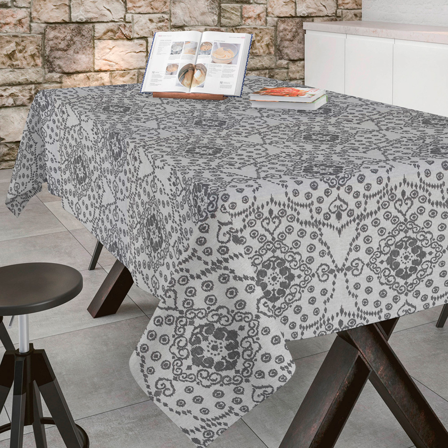 

Скатерть Aitana Textil Giotto Choco поликотон 140х140 см