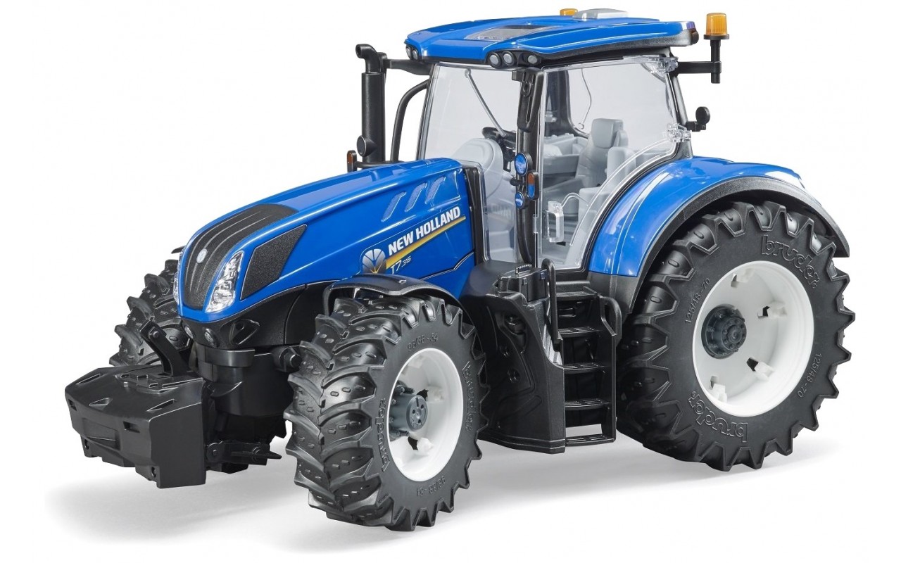 

Трактор Bruder 03120 New Holland с резиновыми колесами масштаб 1:16 Синий