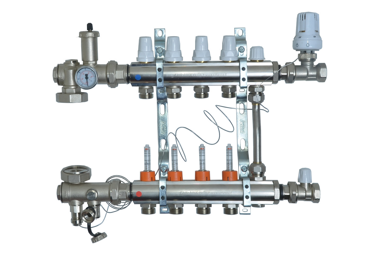 

Коллектор для теплого пола Icma A2K0113 на 2 контура A2K0113-2 (CM)