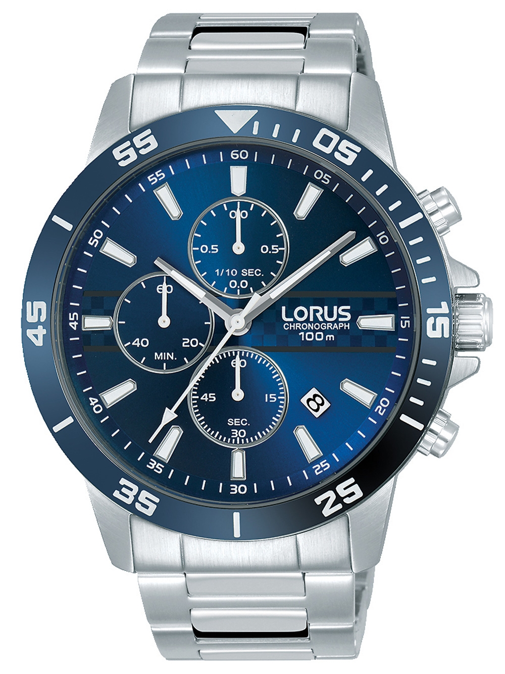 

Часы Lorus RM303FX9 Chrono Herren 44mm 10ATM