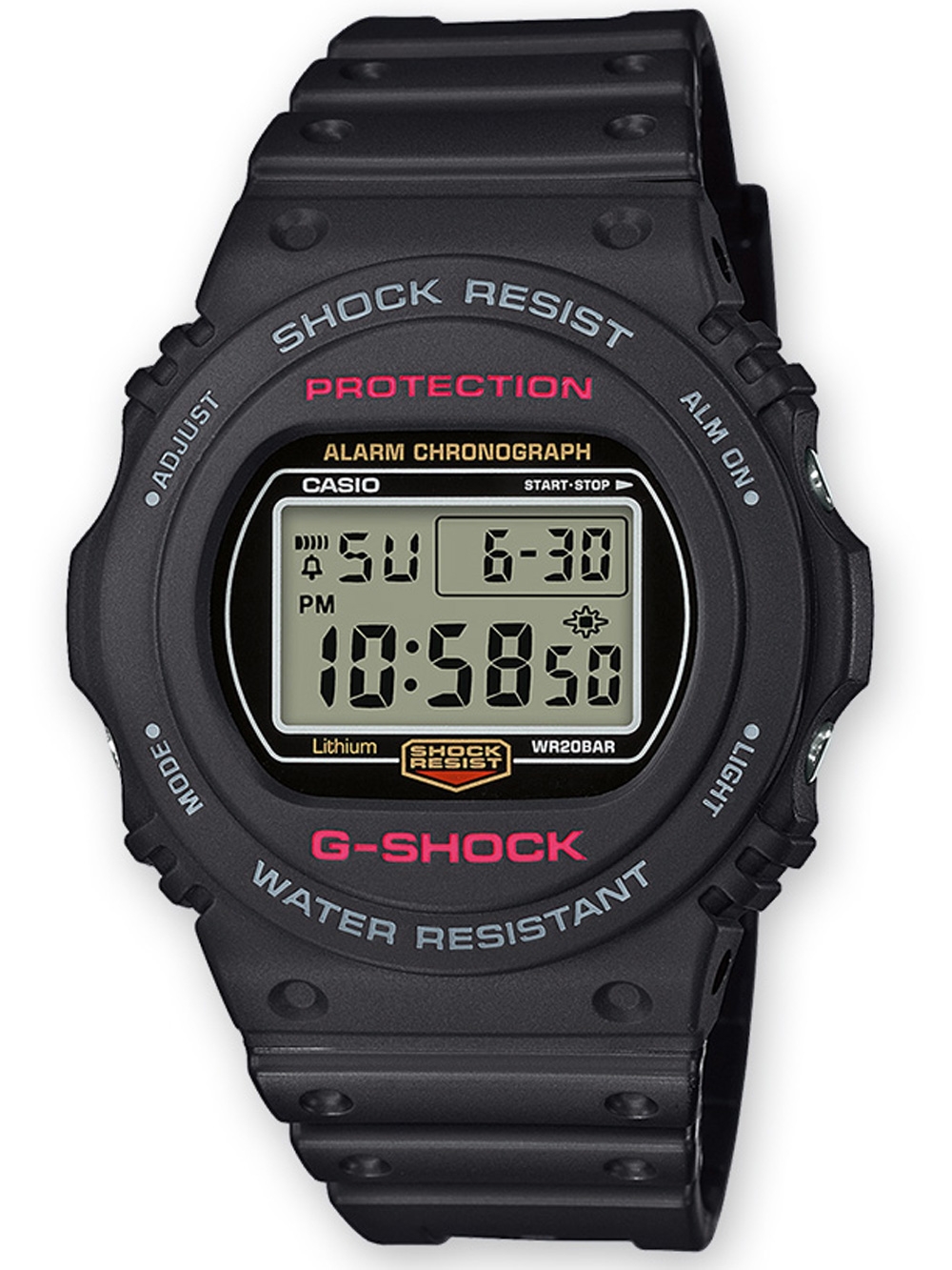 

Часы Casio DW-5750E-1ER G-Shock 45mm 20ATM