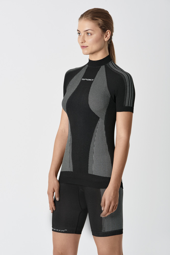 

Термобелье реглан с коротким рукавом женский SPAIO Relieve W03  черный/серый, Термобелье реглан с коротким рукавом женский SPAIO Relieve W03 S черный/серый