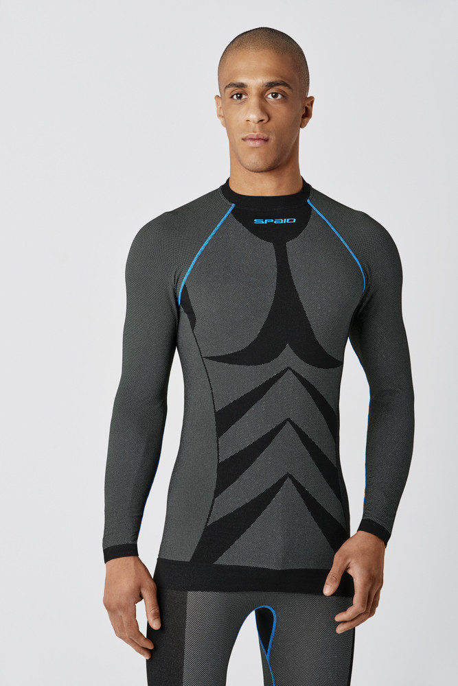 

Термобелье реглан мужской SPAIO Moto Simple W01  черный/синий, Термобелье реглан мужской SPAIO Moto Simple W01 XL черный/синий