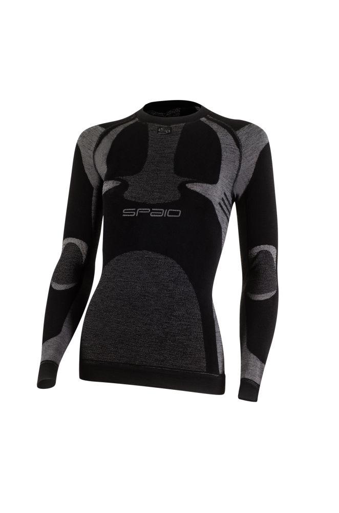

Термобелье реглан женский SPAIO Merino W01 L черный/серый