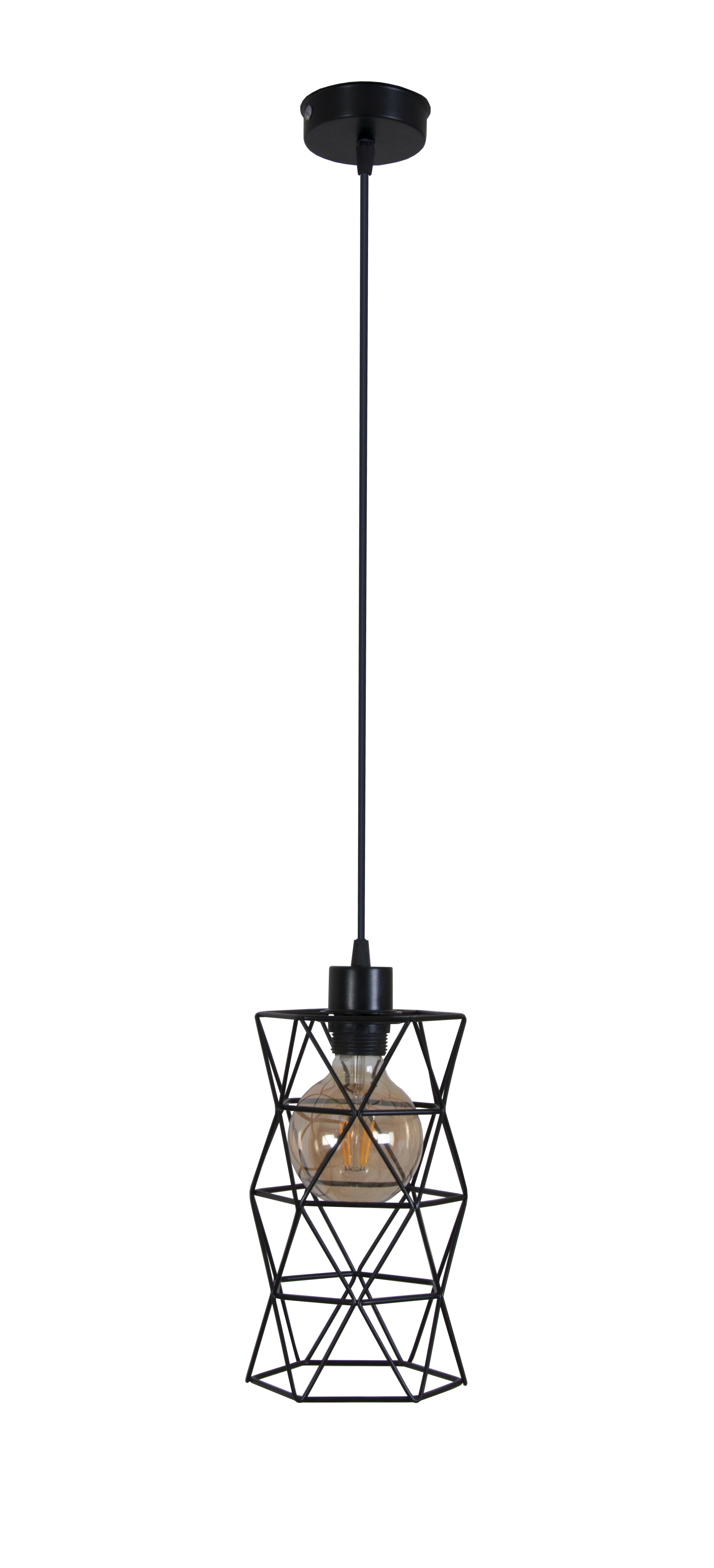 

Люстра Tower black ТМ MebelLoft 1xE27 в стиле Лофт черный мат