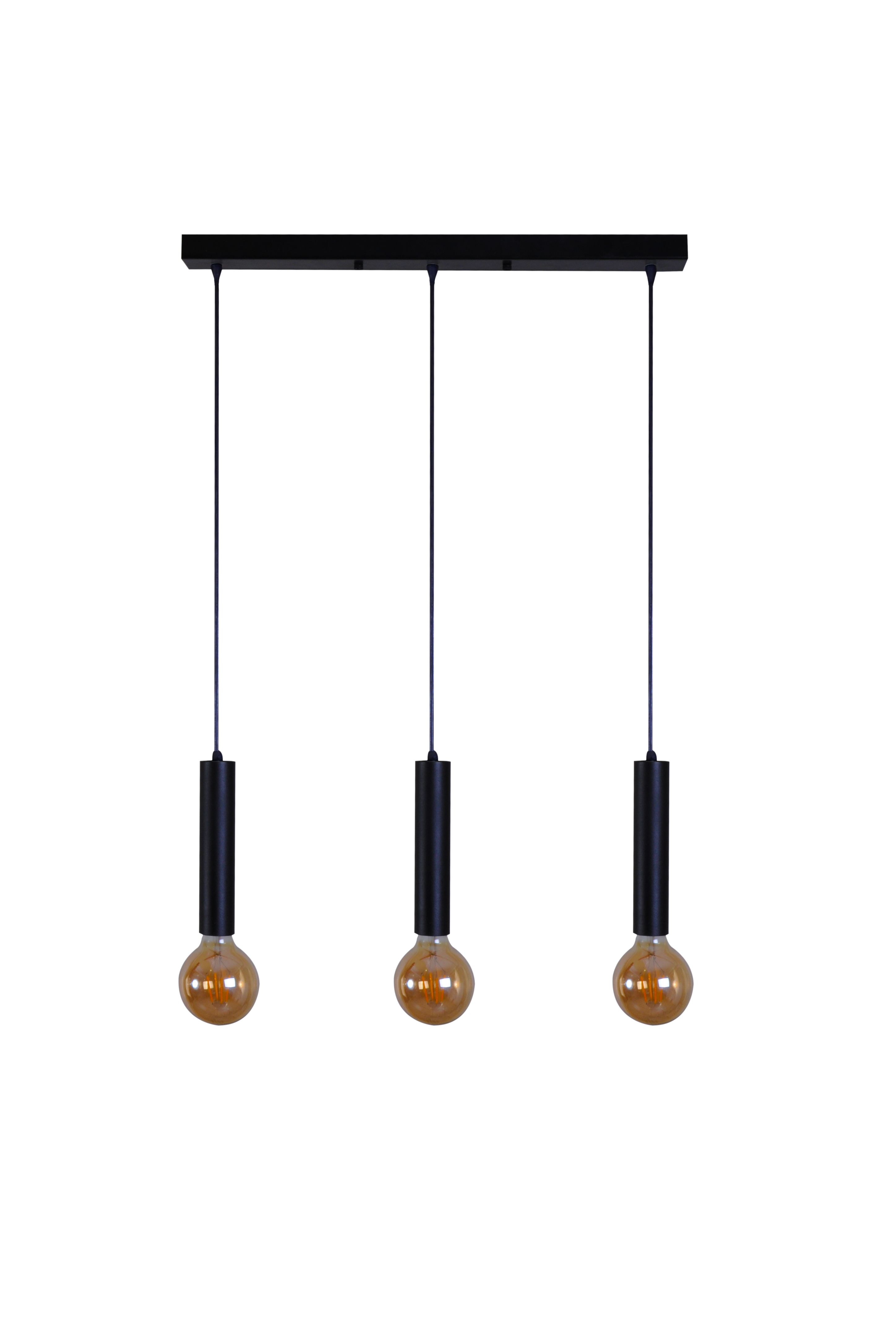 

Люстра Tubo mini 3L black ТМ MebelLoft 3xE27 в стиле Лофт черный мат