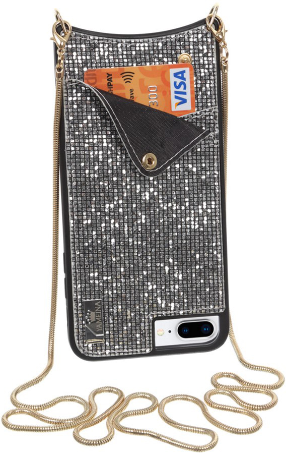 

Панель BeCover Glitter Wallet для Apple iPhone 6 Plus/6s Plus/7 Plus/8 Plus Silver