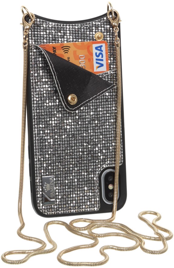 

Панель BeCover Glitter Wallet для Apple iPhone X/Xs Silver