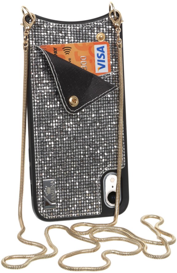 

Панель BeCover Glitter Wallet для Apple iPhone Xr Silver