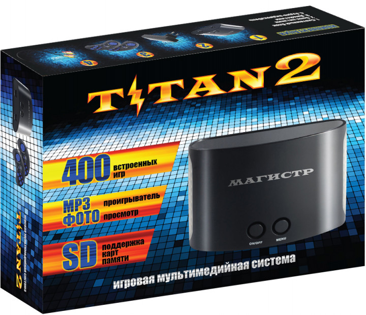 

Игровая приставка Sega Magistr Titan 2 и 400 встроенных игр Черная