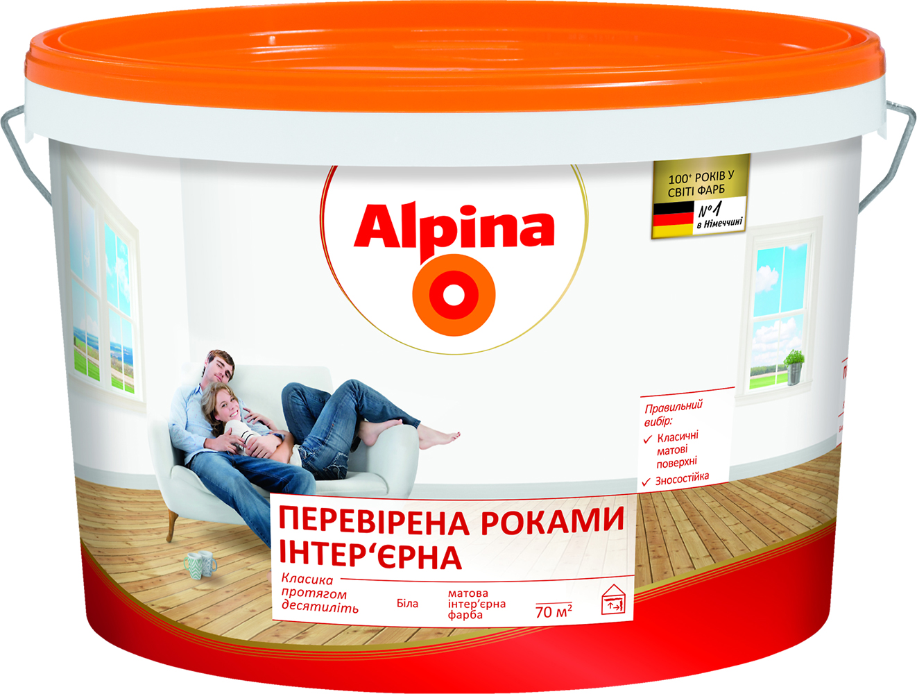 

Краска интерьерная Alpina "Проверенная годами" 25 кг Белая (930237)