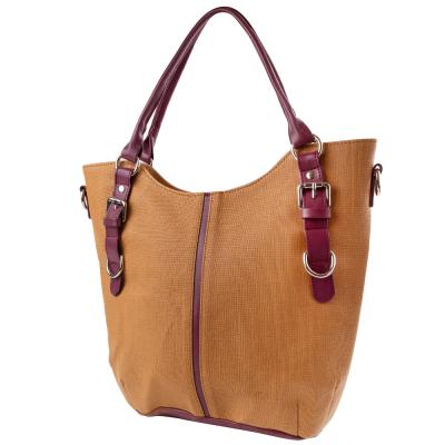 

Сумка повседневная (шоппер) Laskara LK-10244-straw-cognac