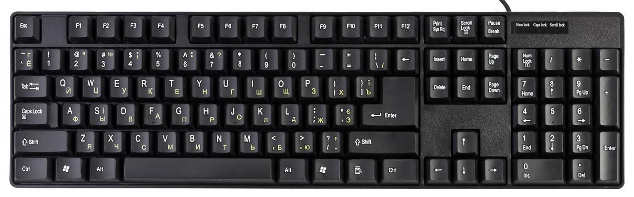 

Клавиатура проводная HQ-Tech KB-103 USB Black