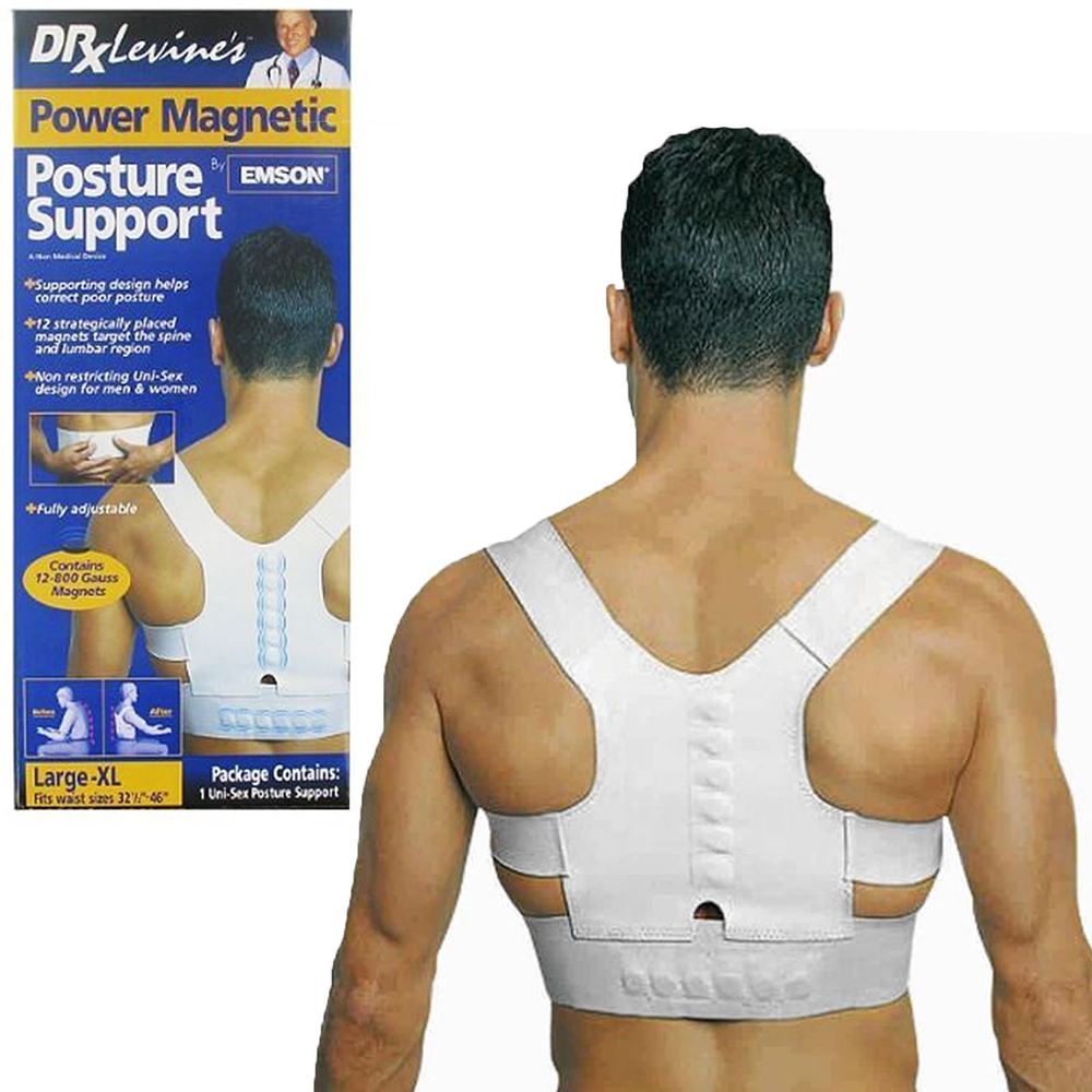 

Магнитный корректор осанки для спины Magnetic Posture Support Белый