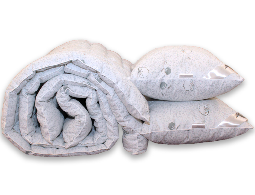

Комплект Eco-cotton ТМ ТАG Eco-пух одеяло 2 - сп + 2 подушки 50х70
