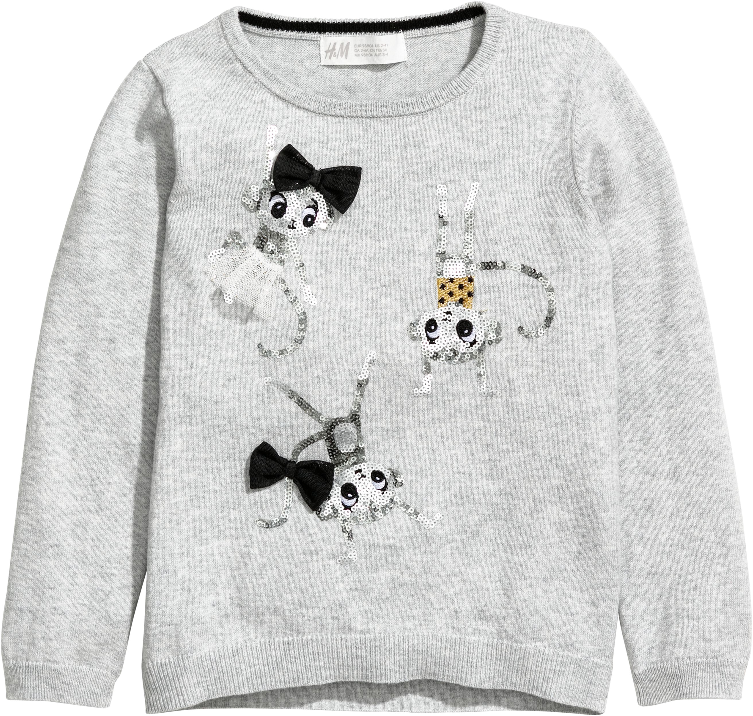 

Джемпер H&M 05493907 134-140 см Серый с бантами (2000000003755)
