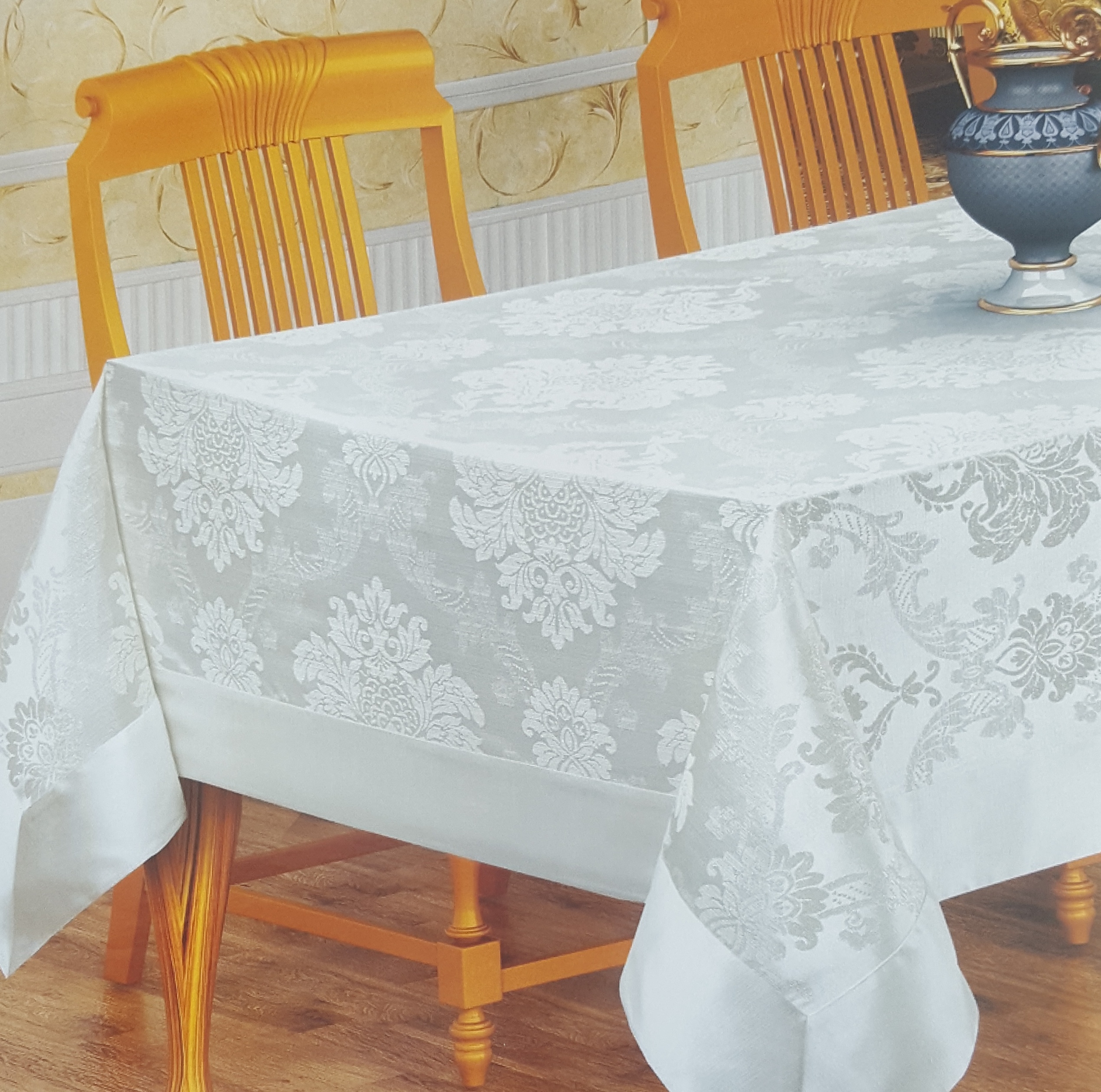 

Скатерть Sagol ST-059 Серебро Люрекс 160х220