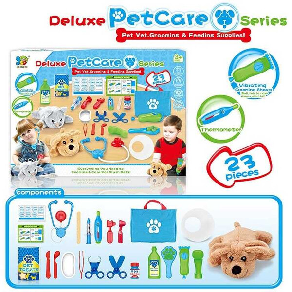 

Ветеринарный игровой набор J'D Toys No16А 23 предмета