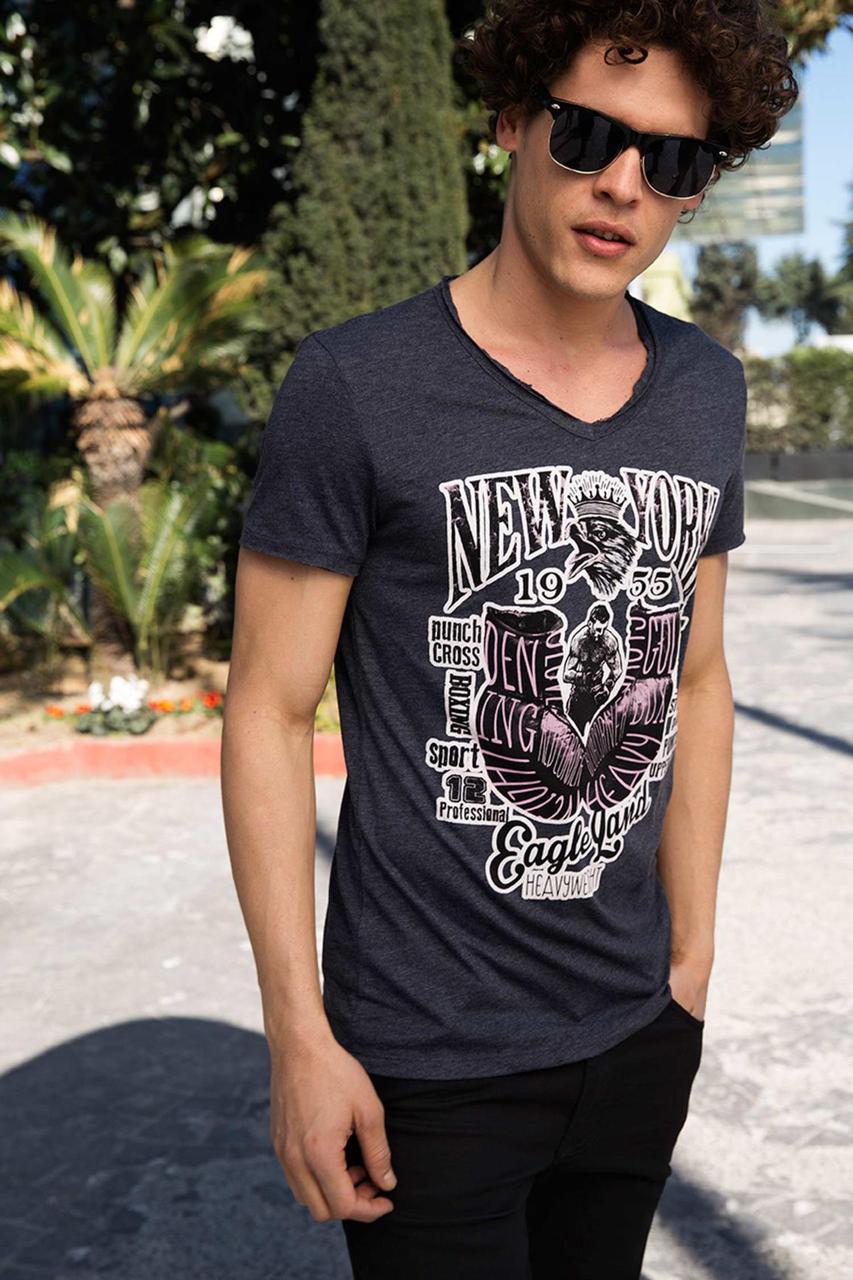 

Футболка DeFacto  Темно-серая (DeFT-shirt -470-0, Футболка DeFacto S Темно-серая (DeFT-shirt -470-0)