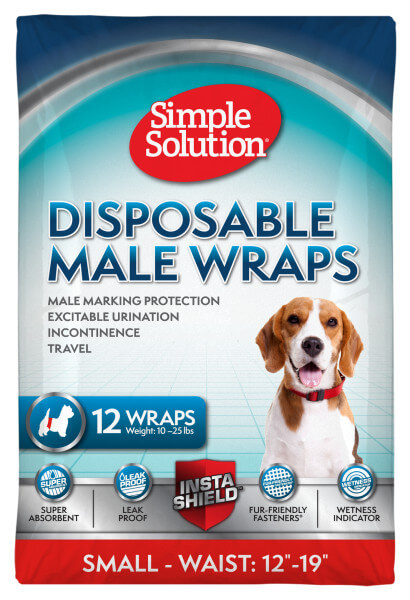 

Гигиенически пояс для кобелей Simple Solution Disposable Male Wrap Small (12 p) малый