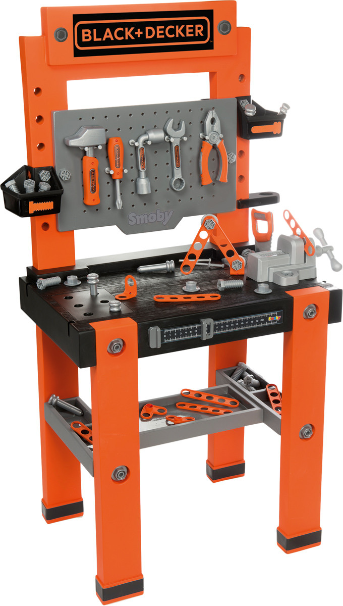 

Игровой набор Smoby Toys Black+Decker Мастерская с 2 боксами и 79 аксессуарами (360700)