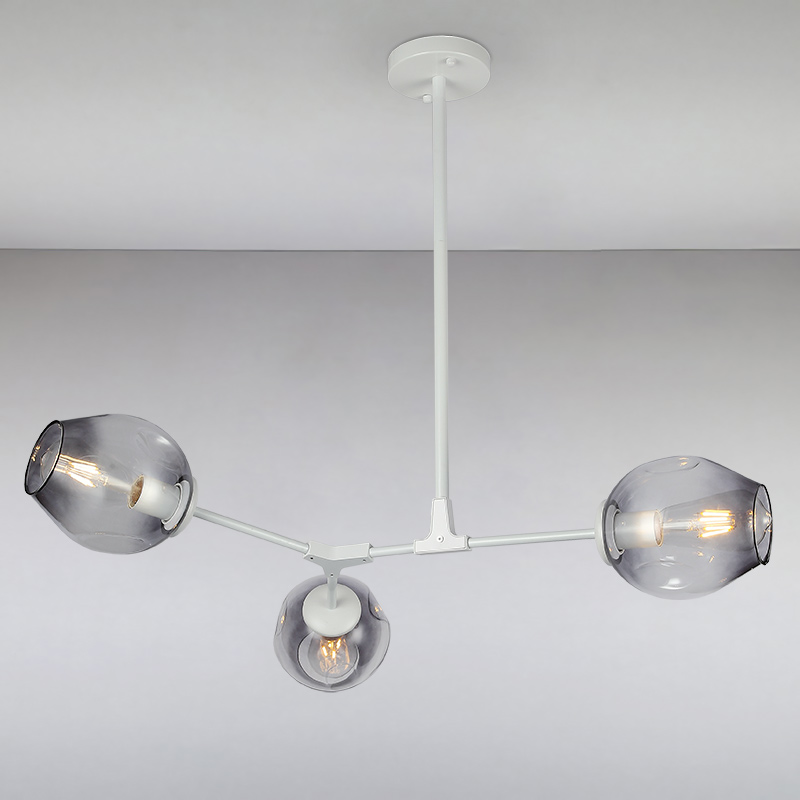 

Люстра подвесная молекула Light House LS-15226-3 WH+BK белая