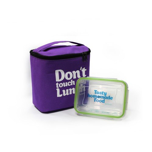

Ланч-бэг Just cover "Don't touch my lunch" сиреневый maxi 195 х 185 х 120 мм