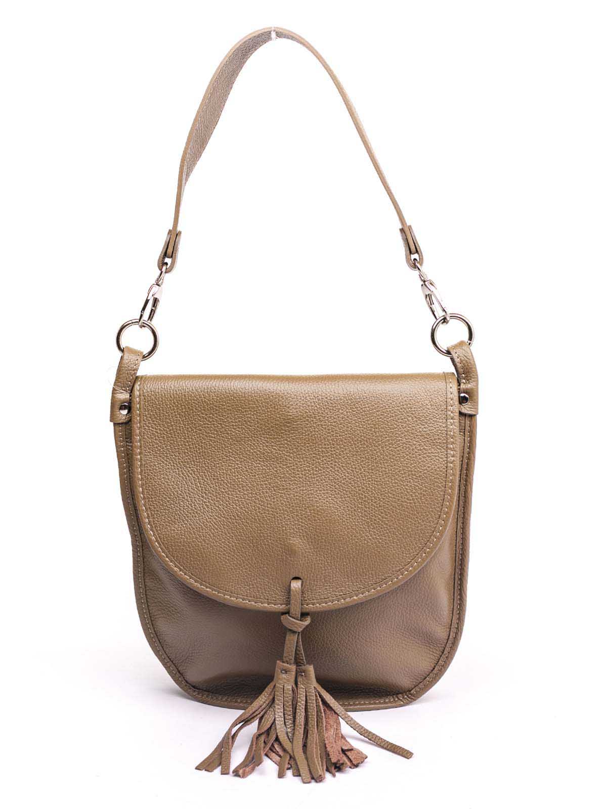 

Сумка На Каждый День Italian Bags 8871_taupe Кожаная Таупе